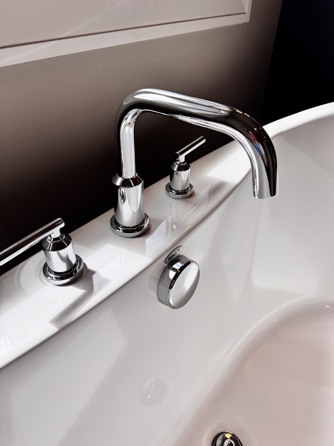 Polished chrome faucet